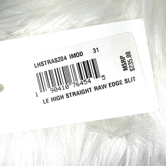 🚫SOLD! |•NWT🤩 |•FRAME•| Le High Straight High-Rise Raw Edge Slit Jeans - Picture 9 of 15